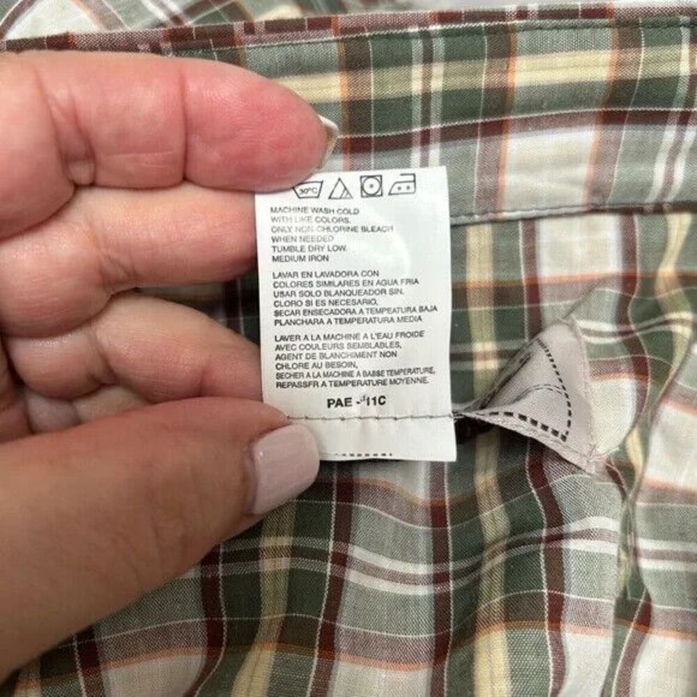 Wrangler WRANCHER NWT Plaid Pearl Snap SS Shirt Size 3X - Picture 5 of 6